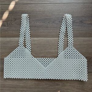 Pearl Beaded Top